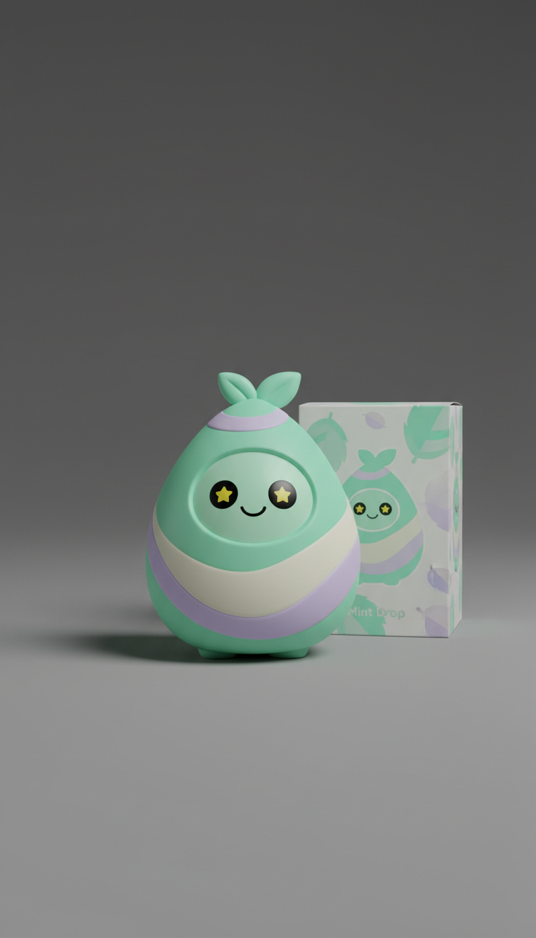 Vinyl figure with mint drop colorway