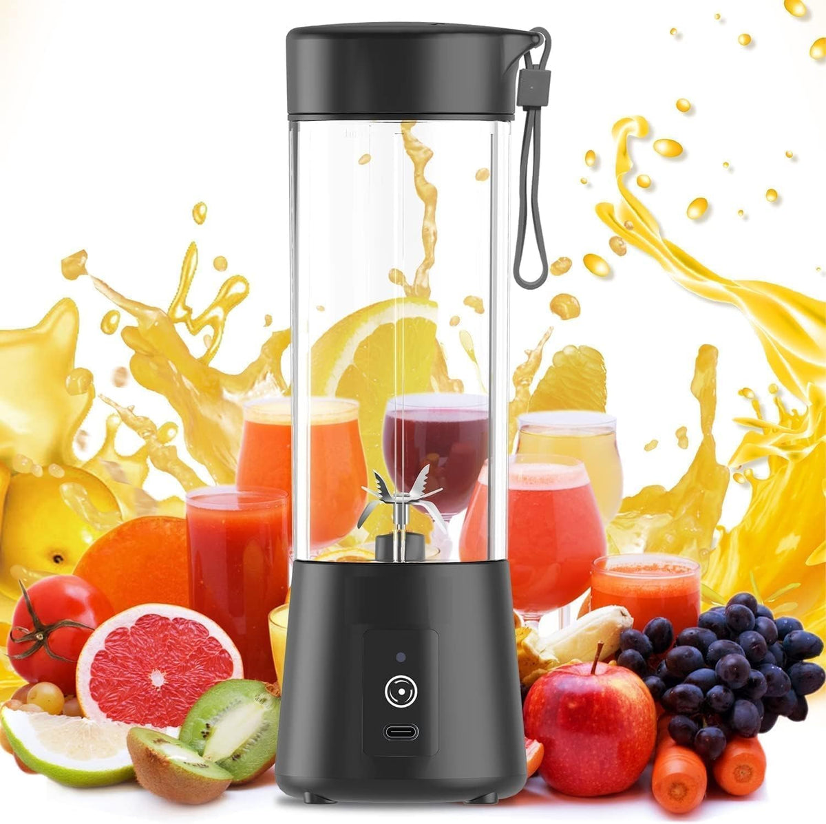 Portable USB Rechargeable 6-Blade Blender