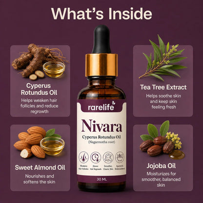 Rarelife Nivara Oil | Cyperus Rotundus