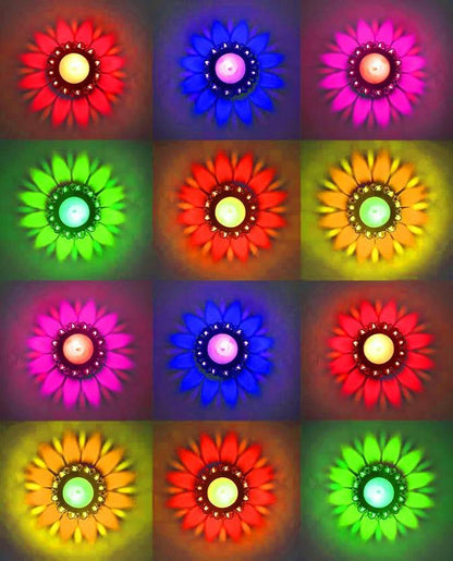 3D Reflection Diya (Set Of 12)