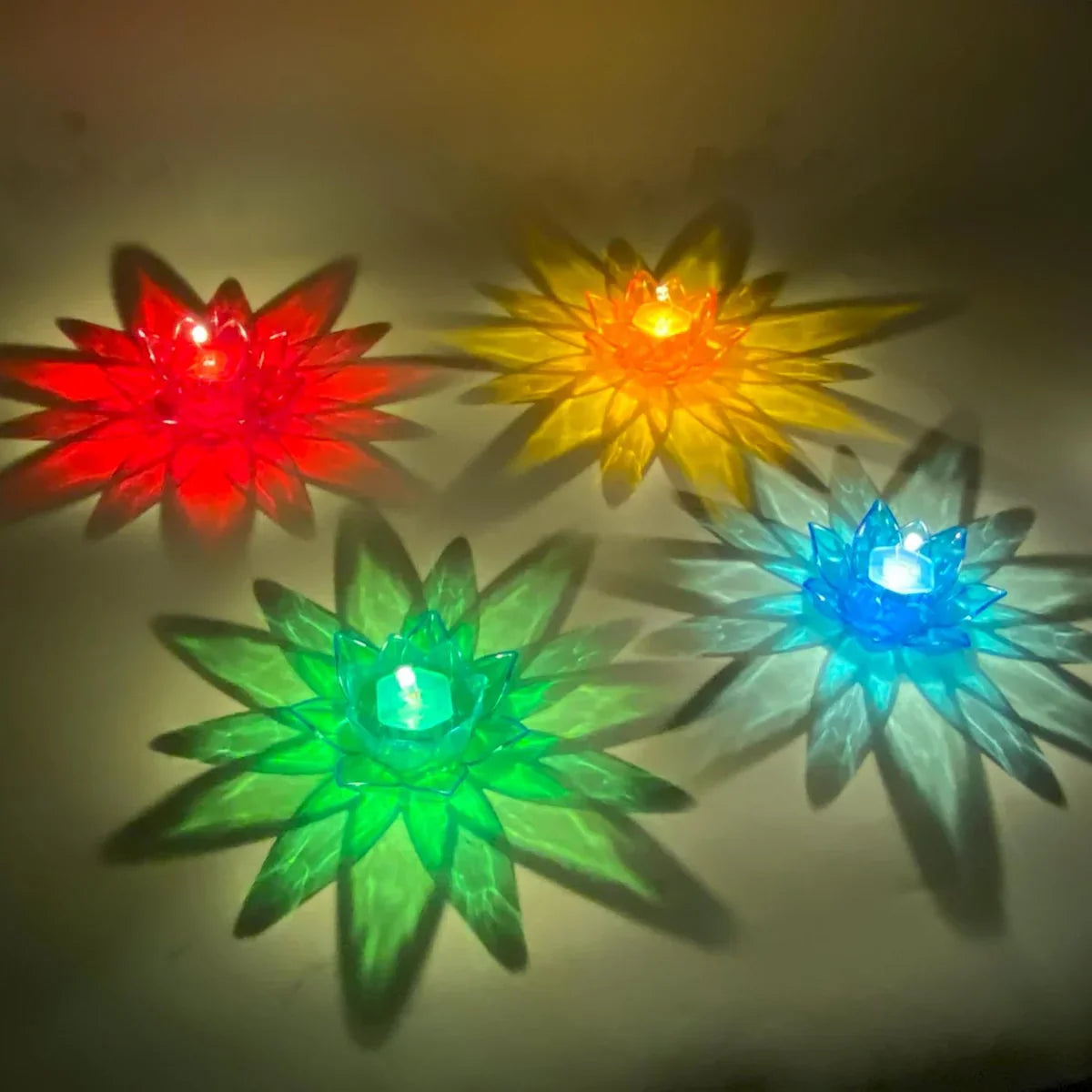 3D Reflection Diya (Set Of 12)